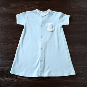 Auraluz Puppy Embroidered Day Gown - Size NB